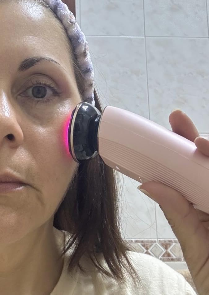 INIA FLARE 3-in-1 Microcurrent Facial Device Red Light Therapy for Face customer photo 2