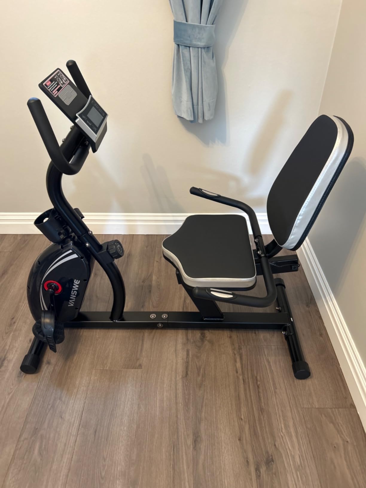 VANSWE Recumbent Exercise Bike for Home Seniors with 380 LB Weight Capacity customer photo 1