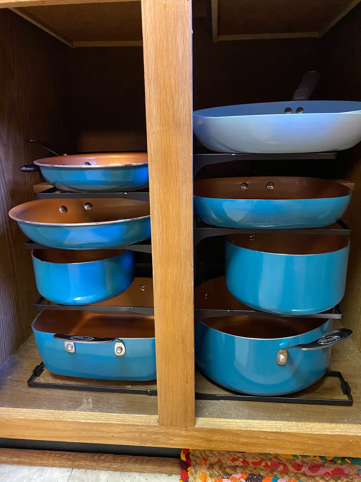 GOTHAM STEEL HAMMERED 20 Pc Ceramic Cookware Set, Titanium & Diamond Coated customer photo 2