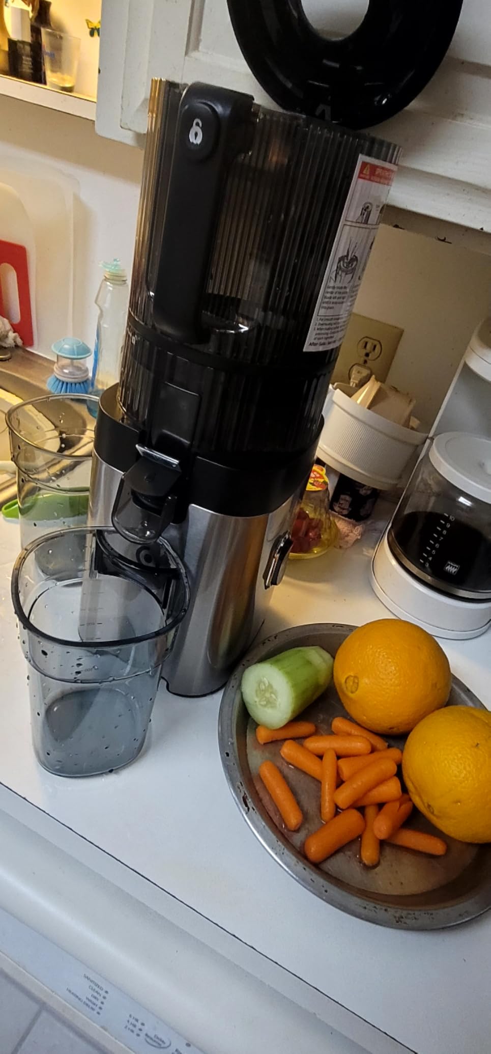 AMZCHEF Cold Press Juicer, 6.5