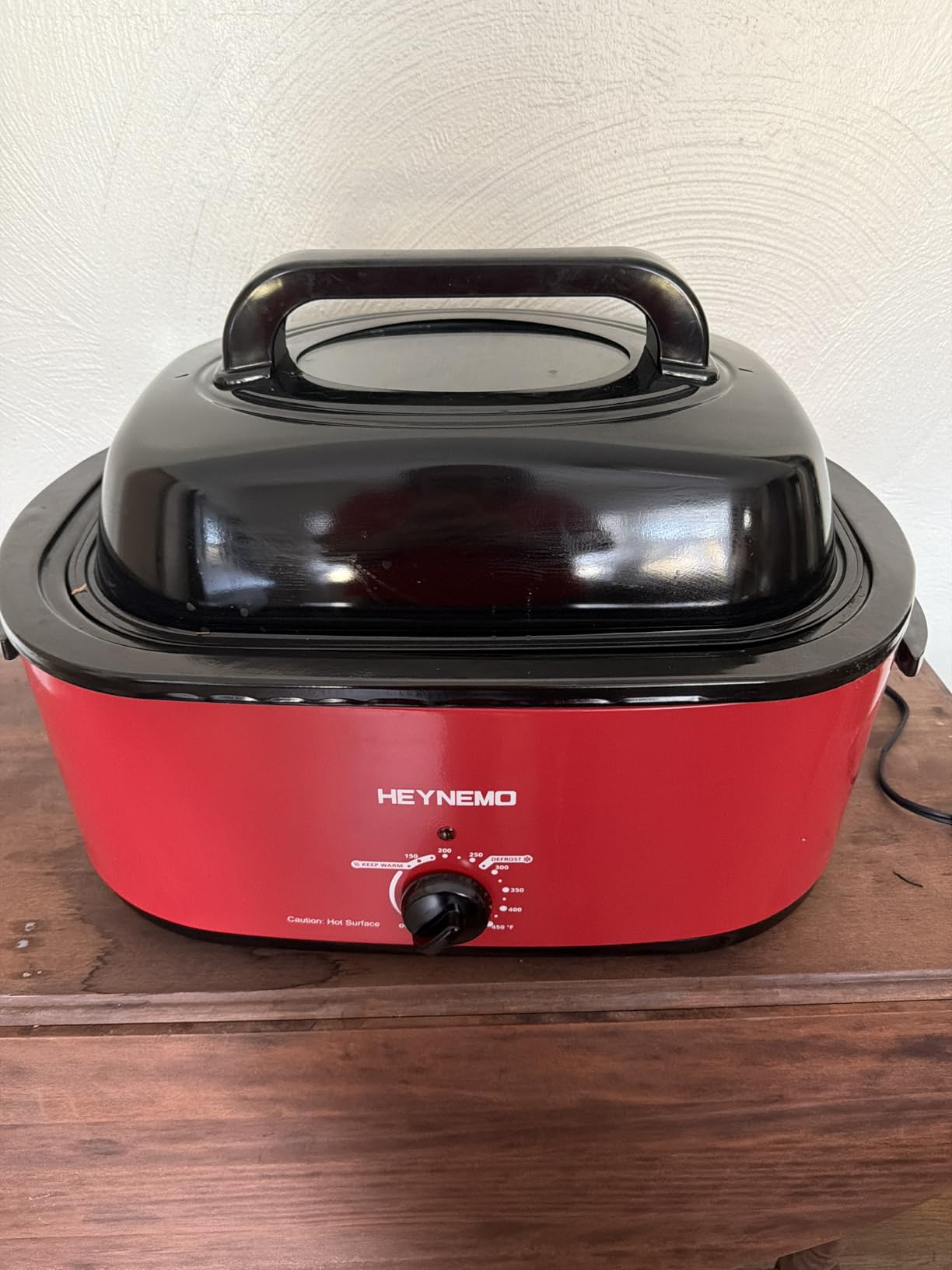 30Qt Electric Roaster Oven, with Self-Basting Lid, Removable Pan, Cool-Touch Handles, 1450W Stainless Steel Turkey Roaster Oven, Silver customer photo 1