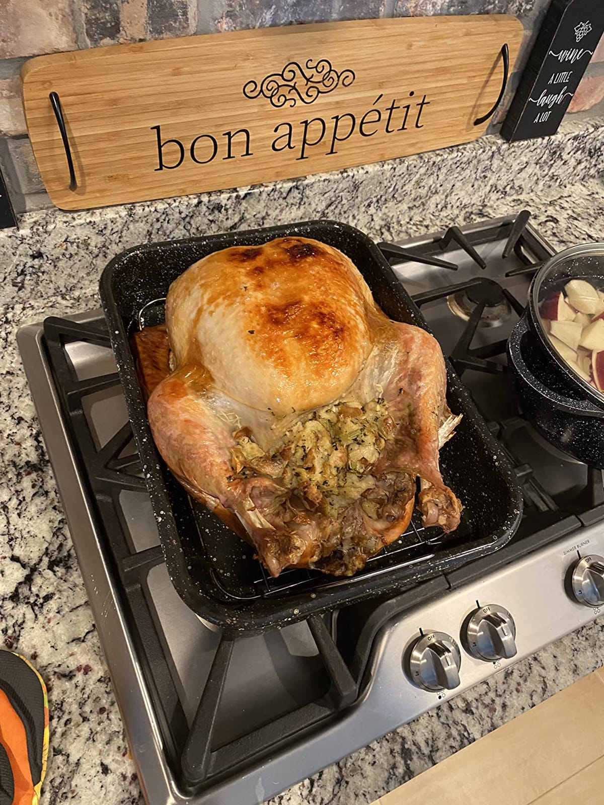30Qt Electric Roaster Oven, with Self-Basting Lid, Removable Pan, Cool-Touch Handles, 1450W Stainless Steel Turkey Roaster Oven, Silver customer photo 2
