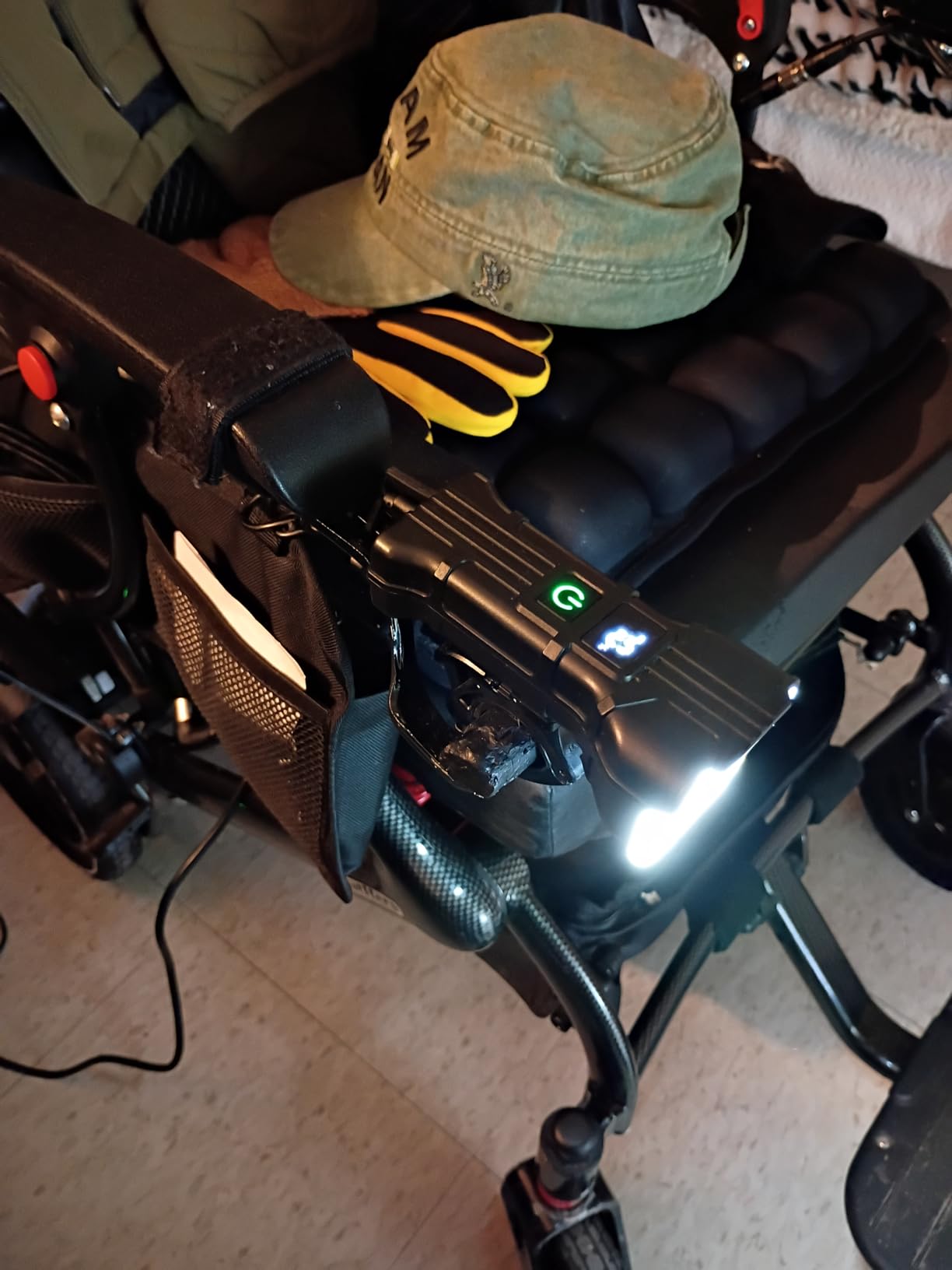 Lightweight Electric Wheelchair for Adults, Orange,15 MI customer photo 1
