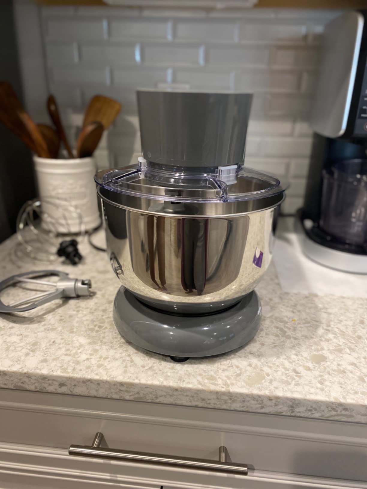 VEVOR 7.4 Qt Tilt Head Stand Mixer 500W Electric Dough Mixer customer photo 1