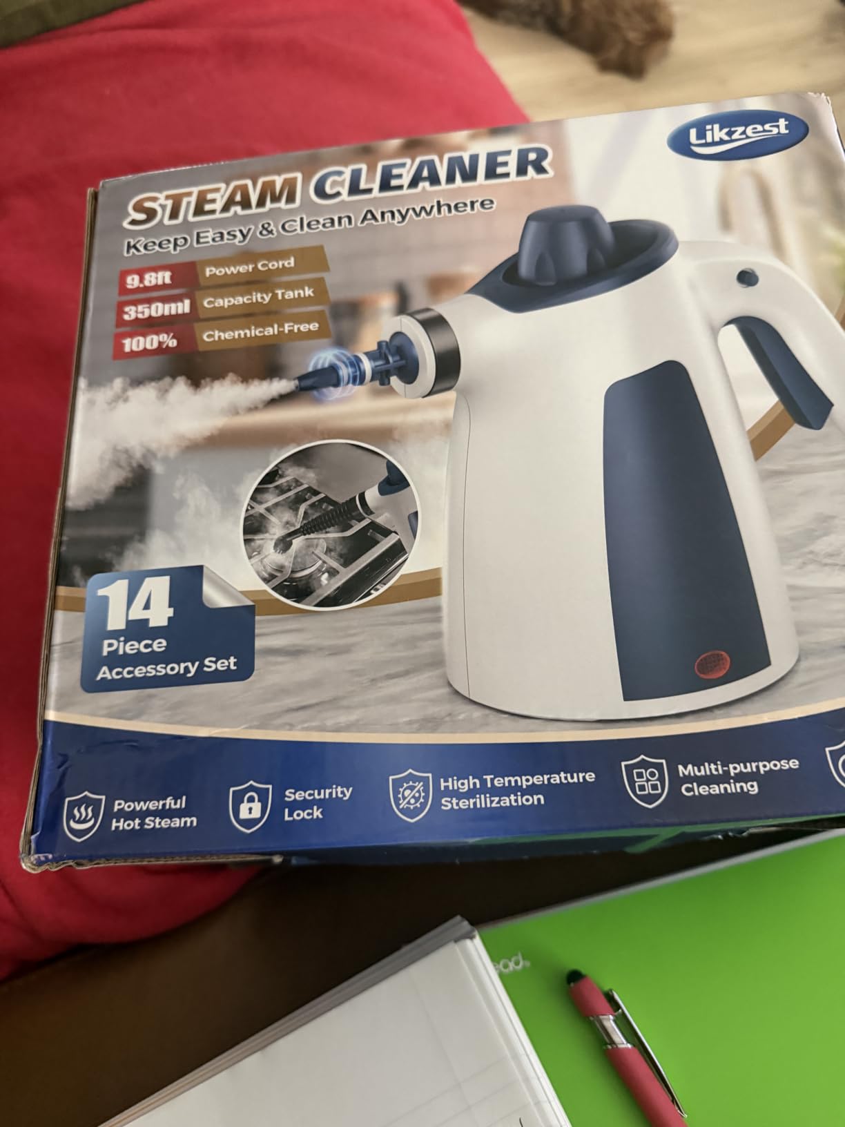 Pressurized Handheld Steam Cleaner, 230°F Steam with 14 Accessories customer photo 1