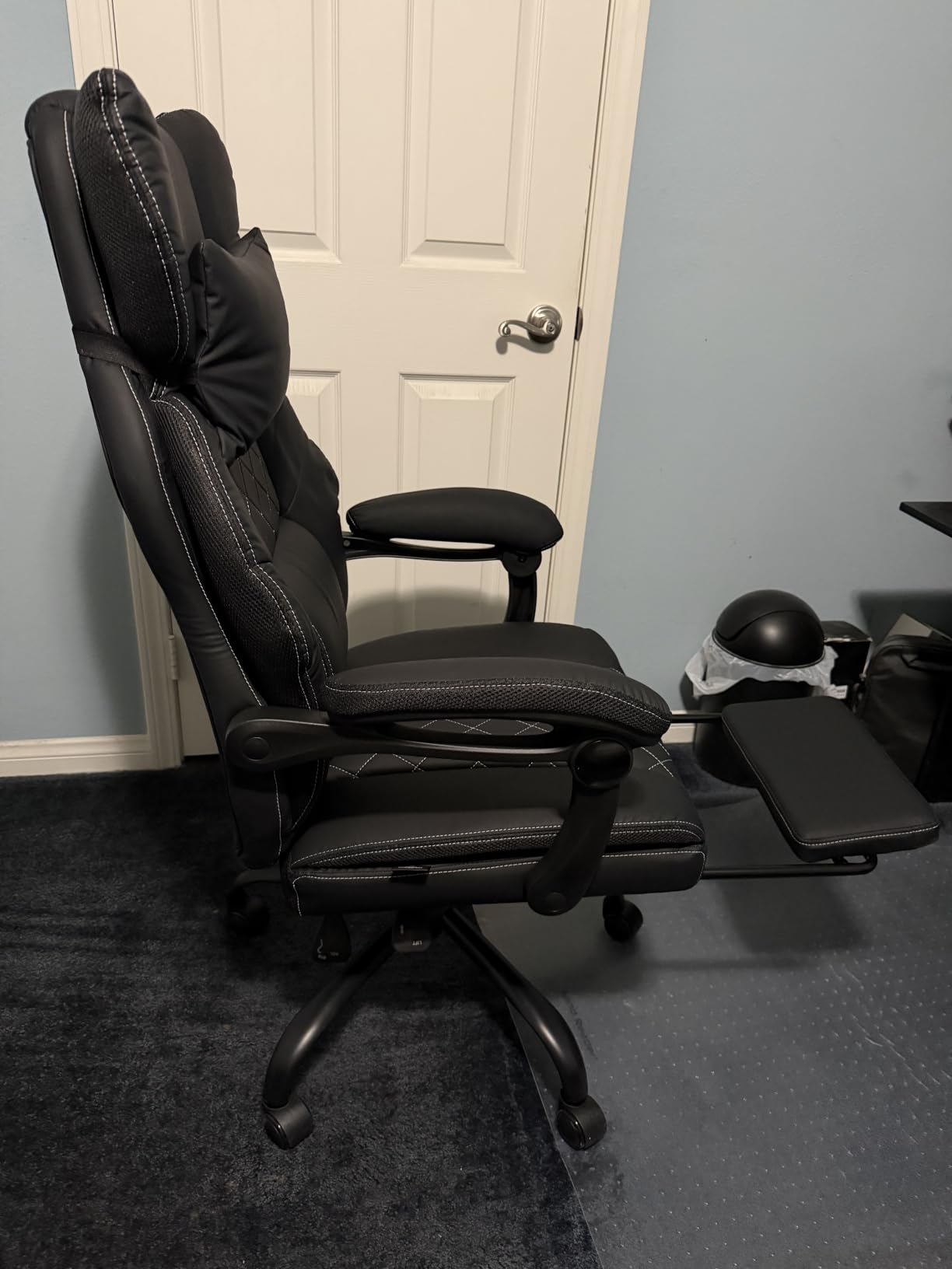 GTPLAYER Big&Tall Ergonomic Gaming Chair, Wide Spring Seat, Linkage Armrest,Earth BLK customer photo 2