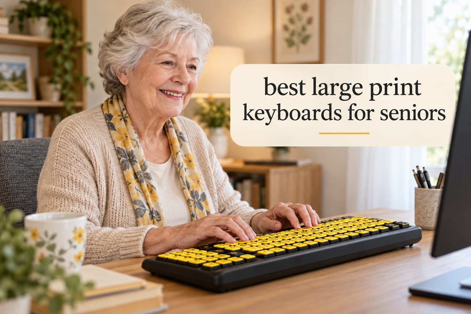 best large print keyboards for seniors