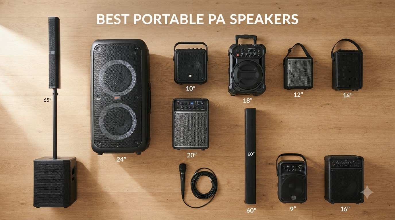best portable pa speakers