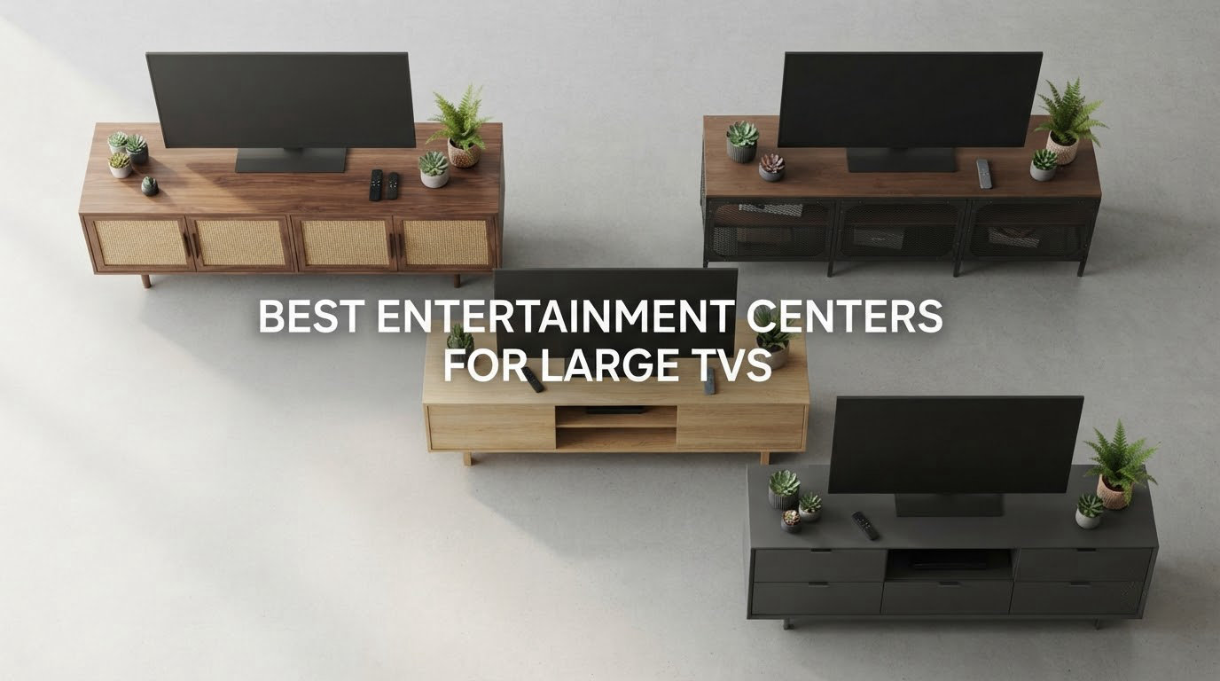 best entertainment centers for large tvs