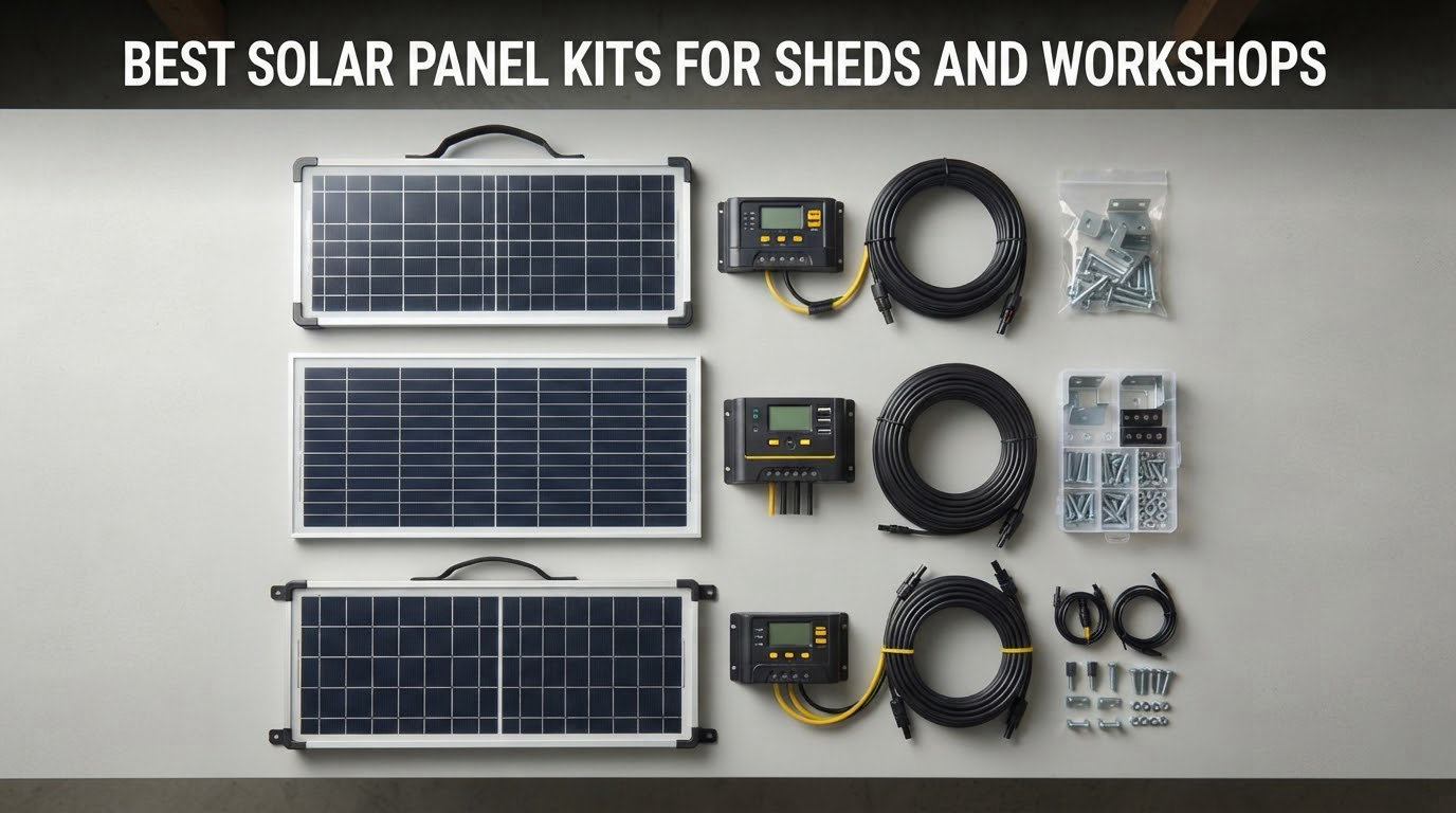 best solar panel kits for sheds and workshops