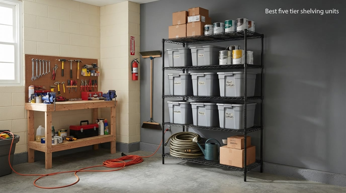Best five tier shelving units