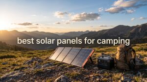 best solar panels for camping
