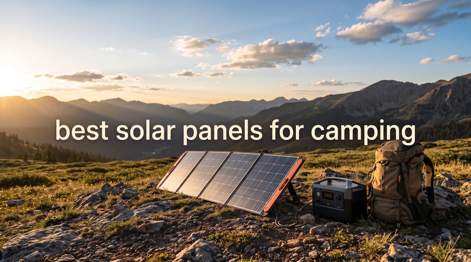 best solar panels for camping