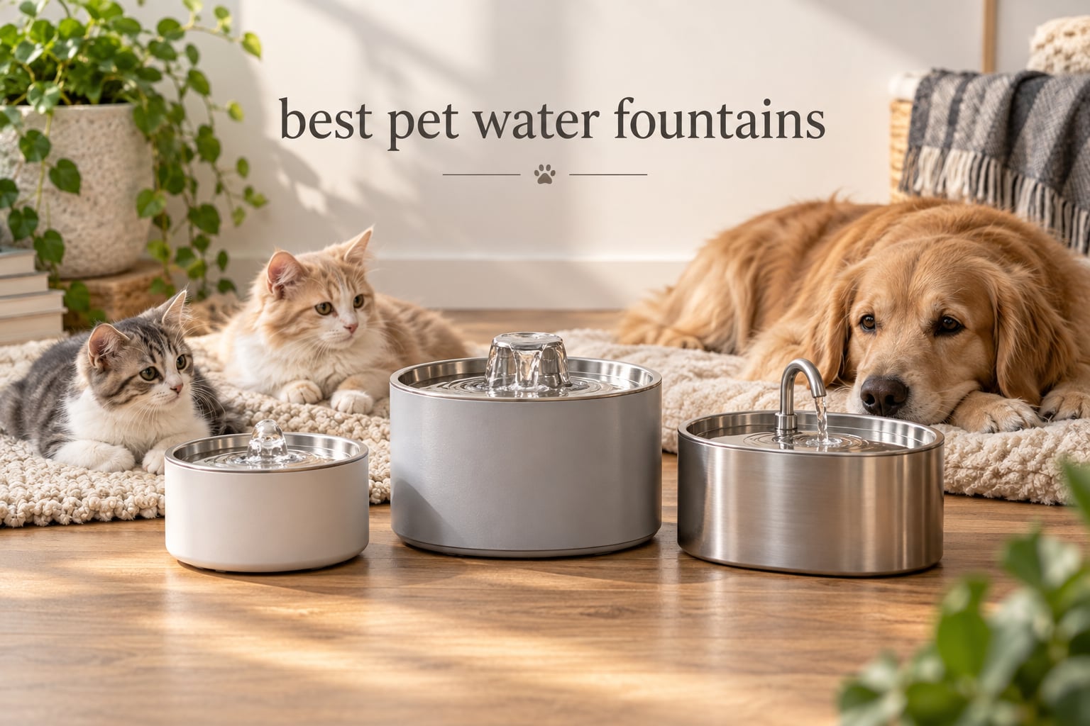 best pet water fountains