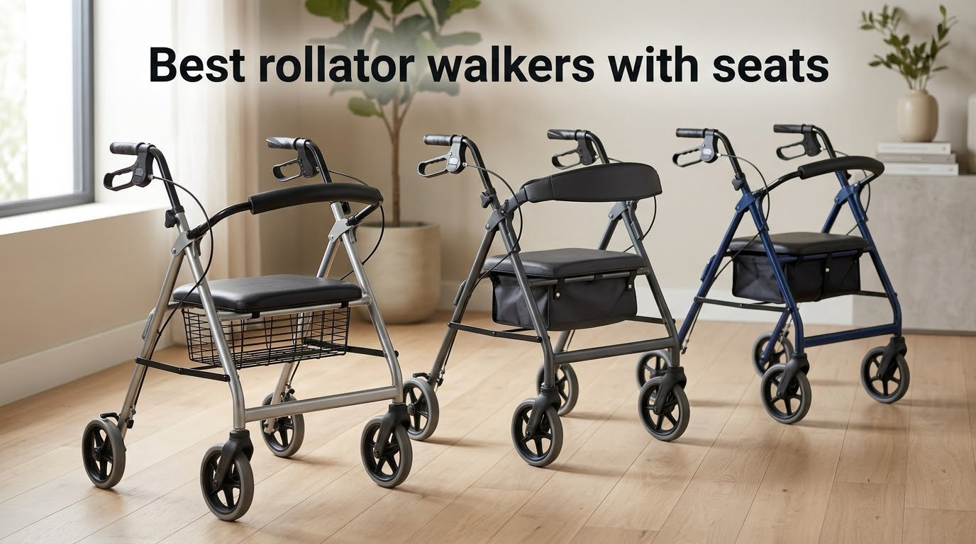 Best rollator walkers with seats