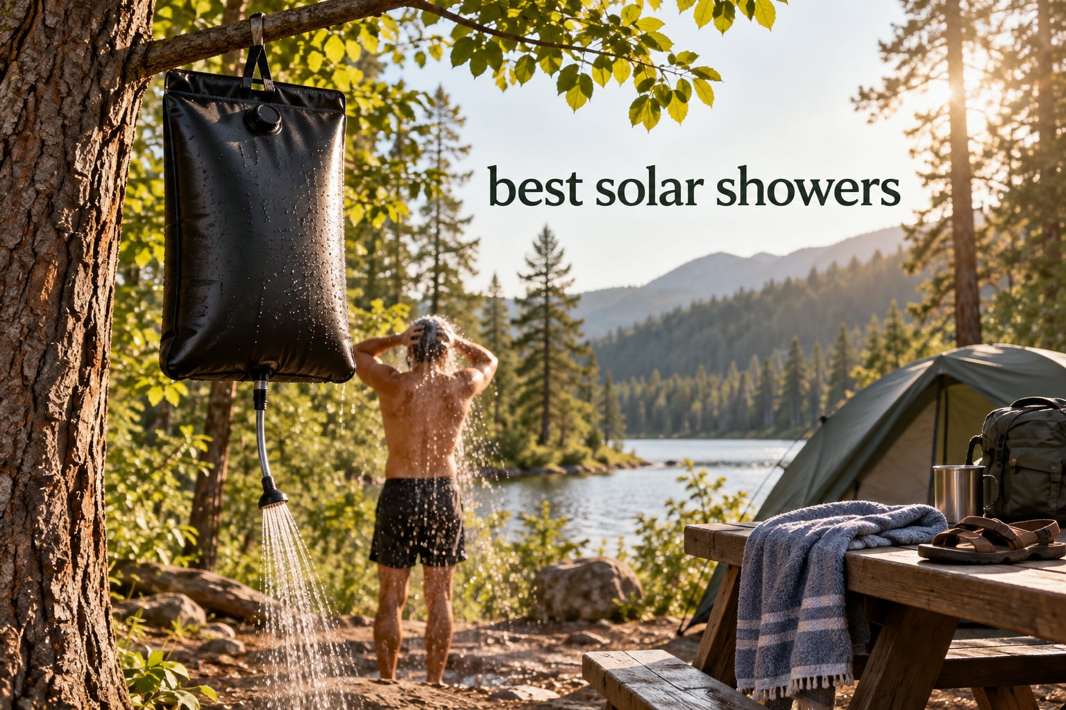 best solar showers