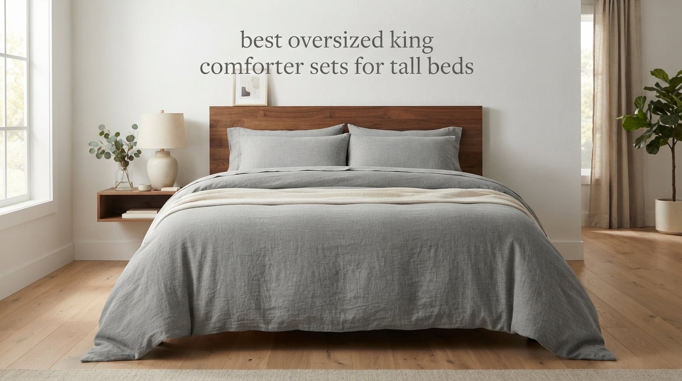 best oversized king comforter sets for tall beds