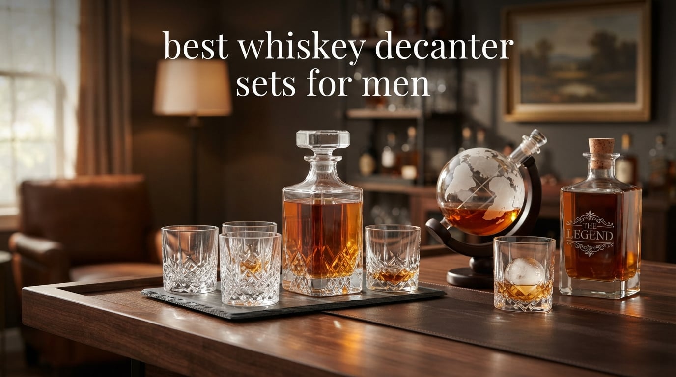 best whiskey decanter sets for men