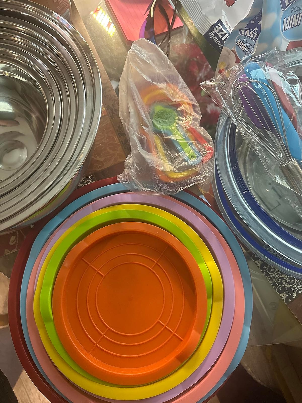 Mixing Bowls with Airtight Lids, 18pcs Stainless Steel Mixing Bowls Set customer photo 2