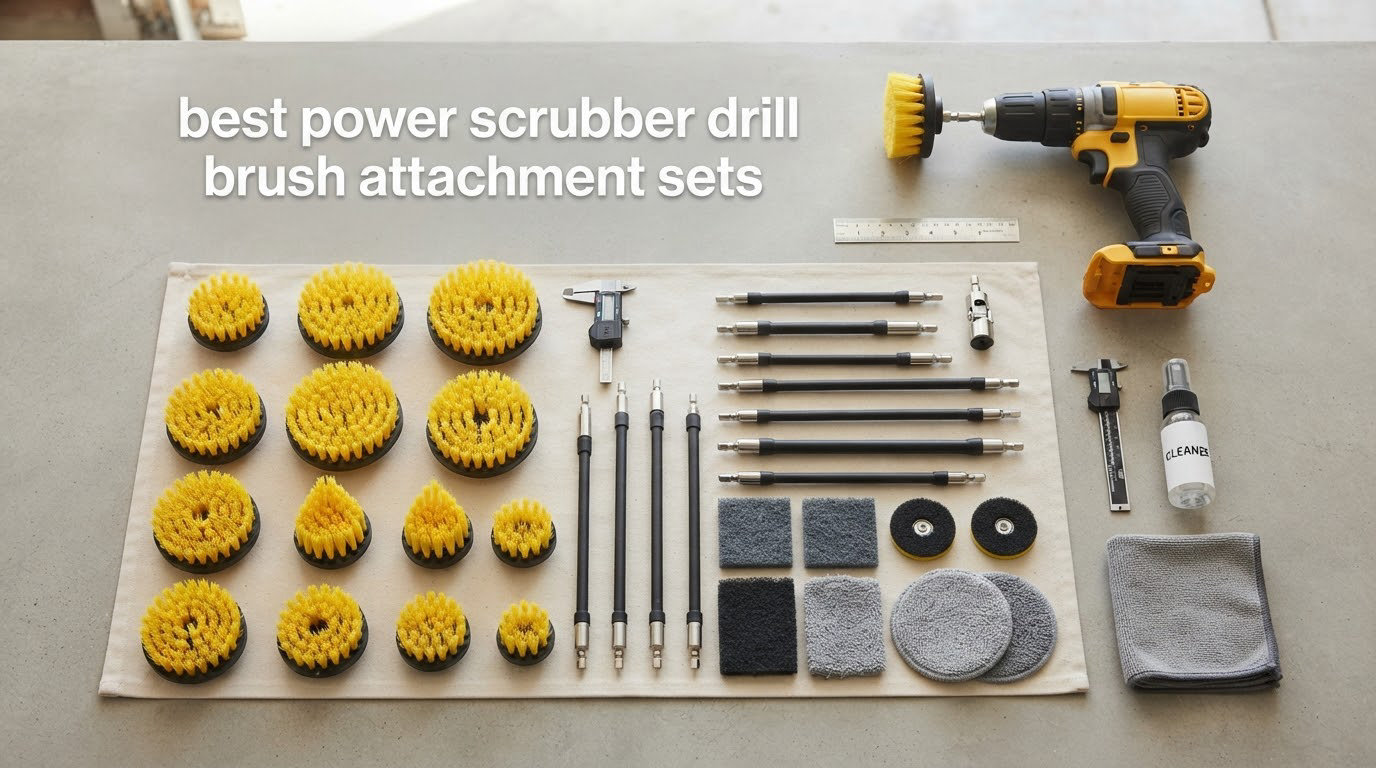 best power scrubber drill brush attachment sets